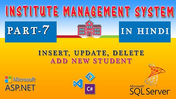 ASP.NET C# | Institute Management System Project Tutorial in HINDI | Part-07