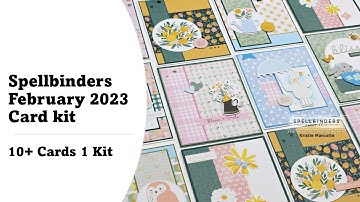 Spellbinders | February 2023 card kit | 10+ Cards 1 Kit