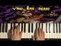 Total Distortion - You Are Dead (Piano Tutorial Lesson)