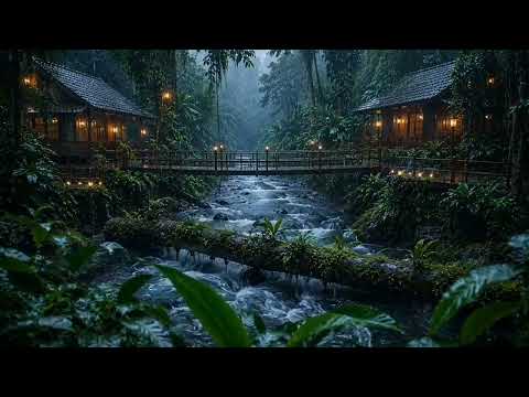 Deep Sleep Guaranteed | Heavy Rain & Thunder in a Beautiful Green Forest (99%)