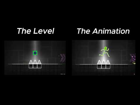 Level vs Animation Comparison (Animation vs. Geometry Dash)