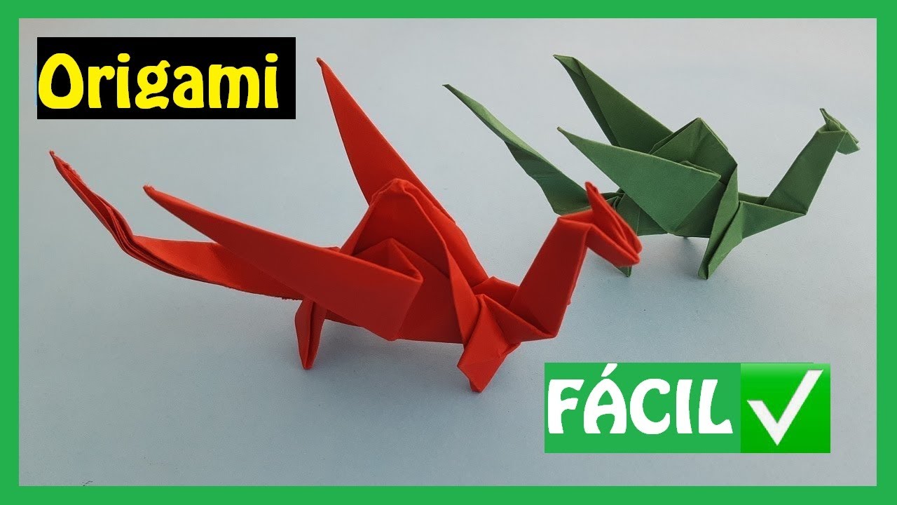 Cómo hacer un 🐲 DRAGÓN en Origami FÁCIL Papiroflexia PASO A PASO