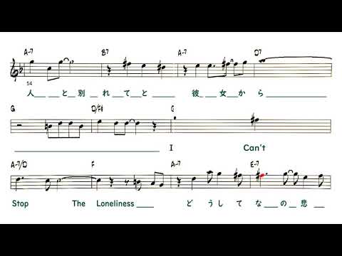 JP - 悲しみがとまらない ( Bossa ) - Sample ( C 🎹 )