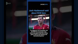 🔥 Josh Hazlewood on RCB Fans 😱 Loudest Crowd in IPL! | Jackie Info