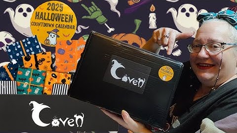 Coven Halloween Countdown Kalender 2025 Unboxing - Gothic Witch Horror One Off Box - Samhain