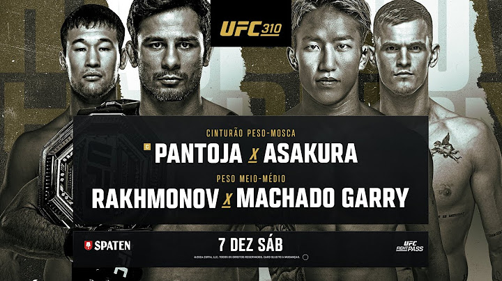UFC 310: Pantoja x Asakura | 7 de Dezembro | UFC Fight Pass
