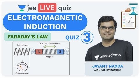 Electromagnetic Induction - Quiz 3 | Unacademy JEE | LIVE QUIZ | IIT JEE Physics | Jayant Nagda