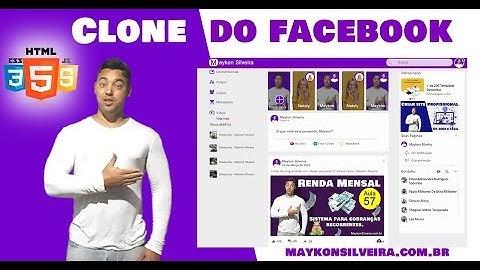 Recriando o Facebook do Zero e Fácil Parte 1 - Curso de HTML5, CSS e JS na pratica - Maykon Silveira