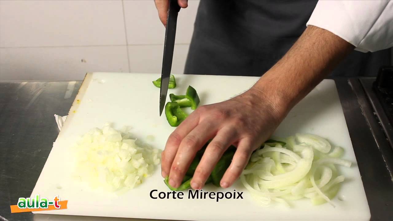 todos los tipos cortes de verduras y hortalizas