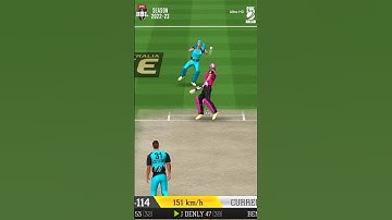 All 150+ Bowling 🔥Big Bash League Cricket Gameplay #shorts