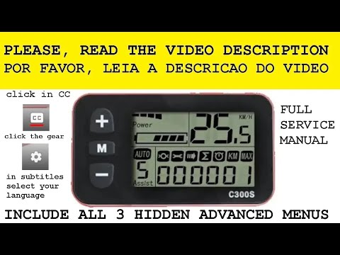 BigStone LCD display c300s full manual - C300S Display Operation ❗❗❗ READ  THE VIDEO DESCRIPTION ❗❗❗ - YouTube