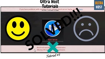 Ultra Host Tutorials - Solved missing Ultra Host Tag Issue #3