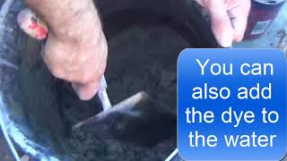 How to make black cement mortar