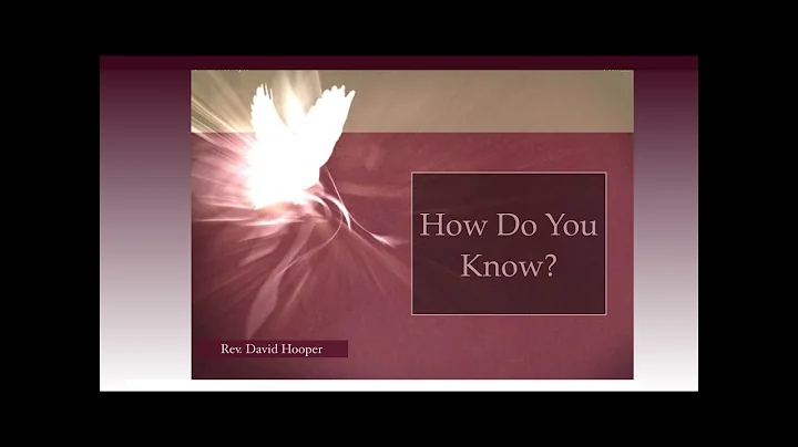 Rev Hooper - How Do You Know?