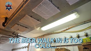 can the beer walk in be too cold?