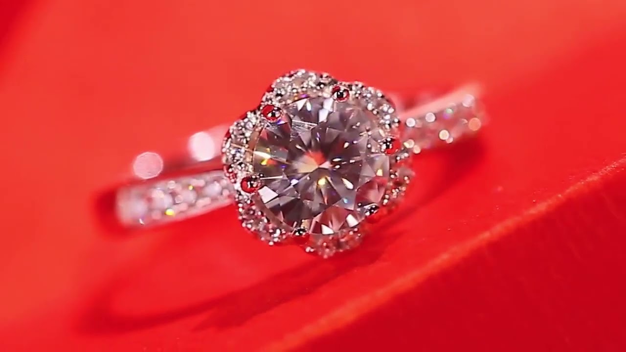 Affordable wedding diamond ring alternative-Fabeaulux moissanite engagement ring