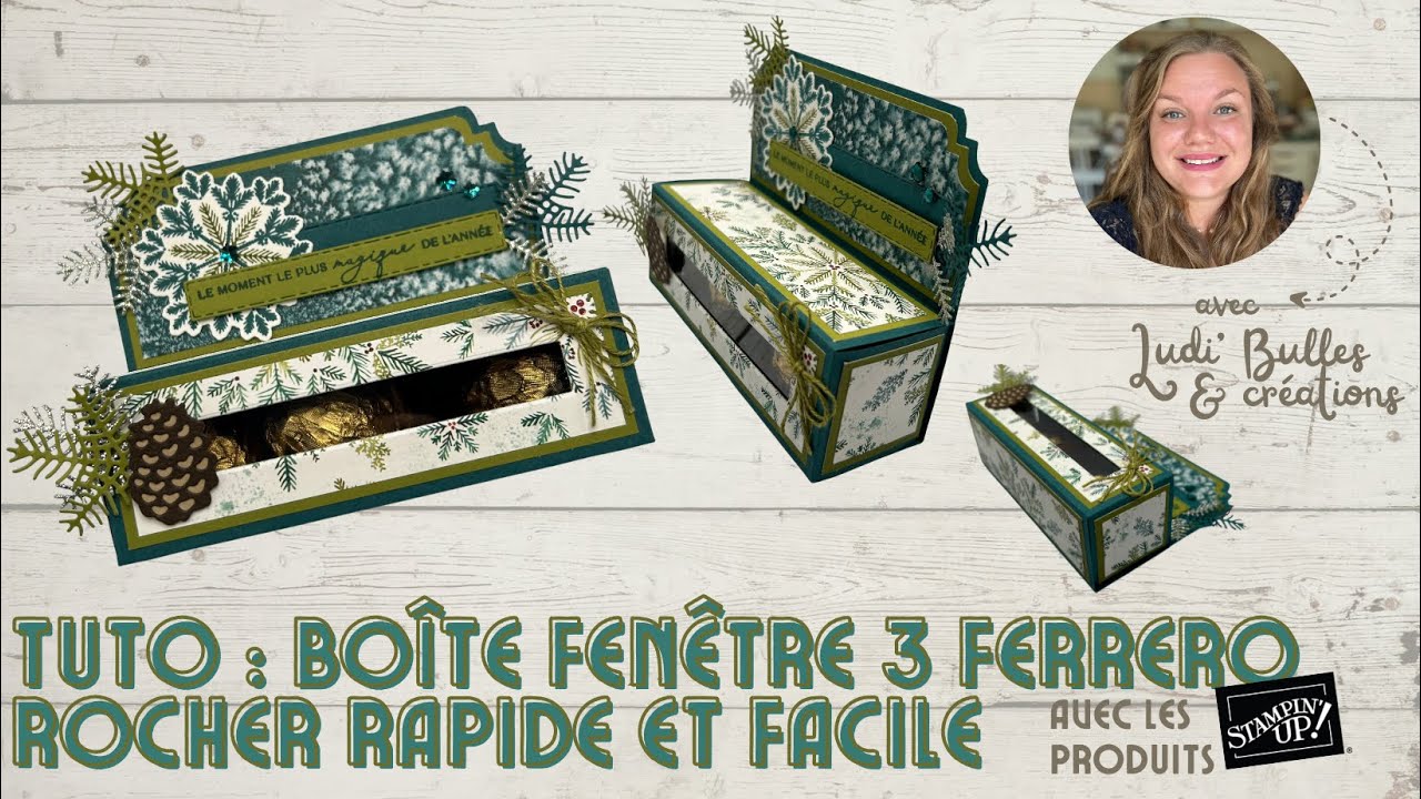 Tuto : boîte fenêtre 3 Ferrero Rocher – rapide, élégante & facile à faire ! – idée cadeau de table 🎁