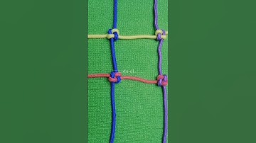 How to Tie a Cargo Net & Climbing Net with Ropes – Easy Guide! #knot #diy #shorts