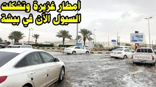 امطار بيشة السعوديه وتشكل الشعاب والسيول اليوم الجمعة 🇸🇦