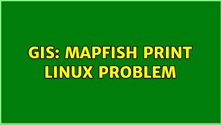 GIS: Mapfish Print Linux Problem