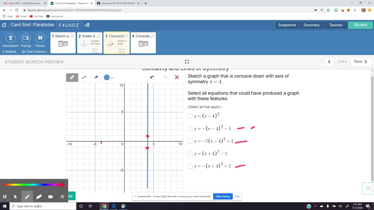 desmos assignment answers