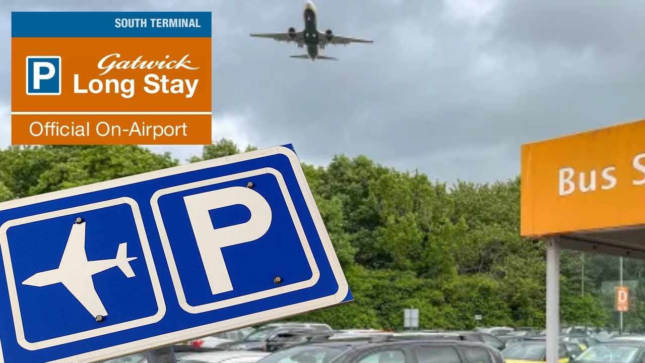 Long stay car park, Gatwick Airport South Terminal. 