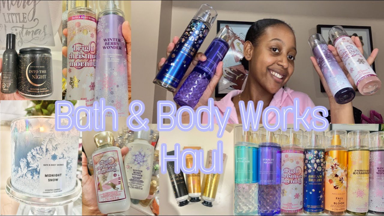 HUGE BATH AND BODY WORKS HAUL!!! ( Some new winter fragrances etc ...
