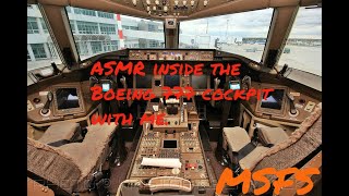 (MSFS) ASMR on the Boeing 777 Cockpit.