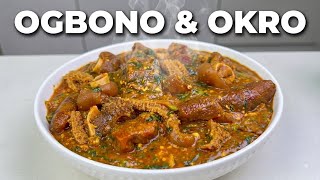 HOW TO MAKE DELICIOUS OGBONO AND OKRO SOUP