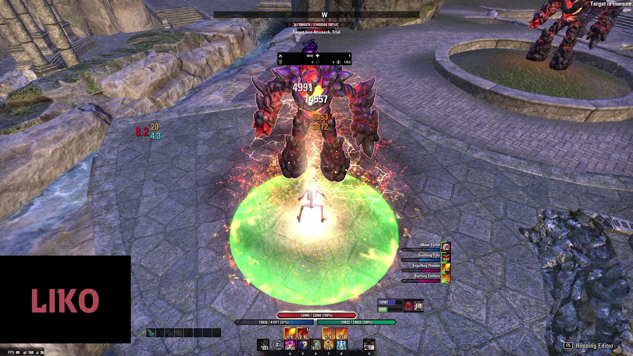 ESO Magicka Dragonknight (89k+ on Raid Dummy) See Description