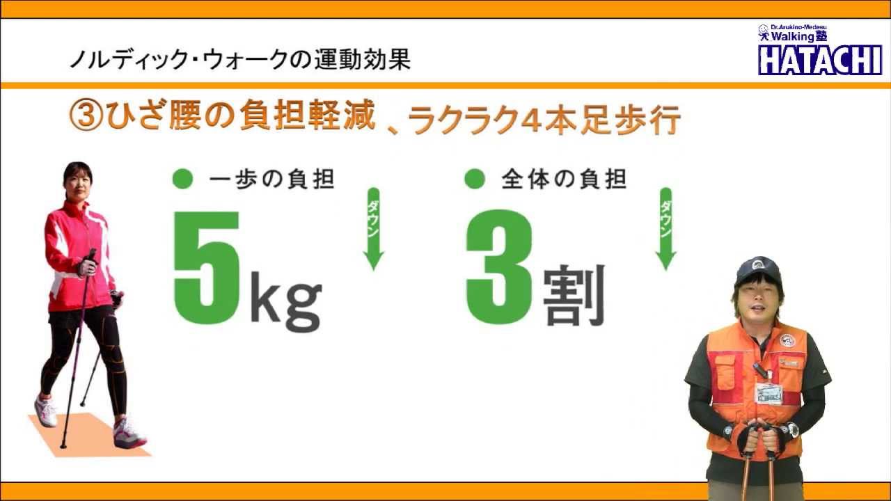 ノルディックウォークの運動効果