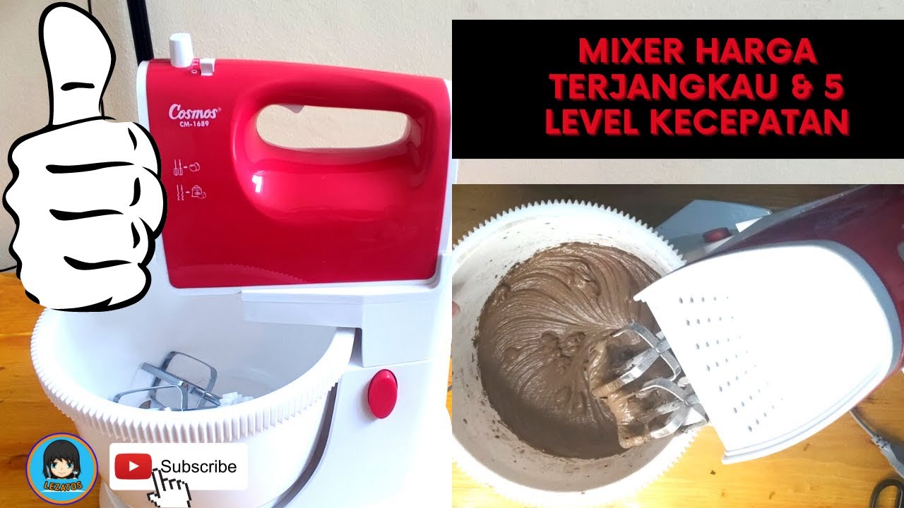 UNBOXING & REVIEW MIXER COSMOS CM1689 LOW WATT (5 LEVEL KECEPATAN