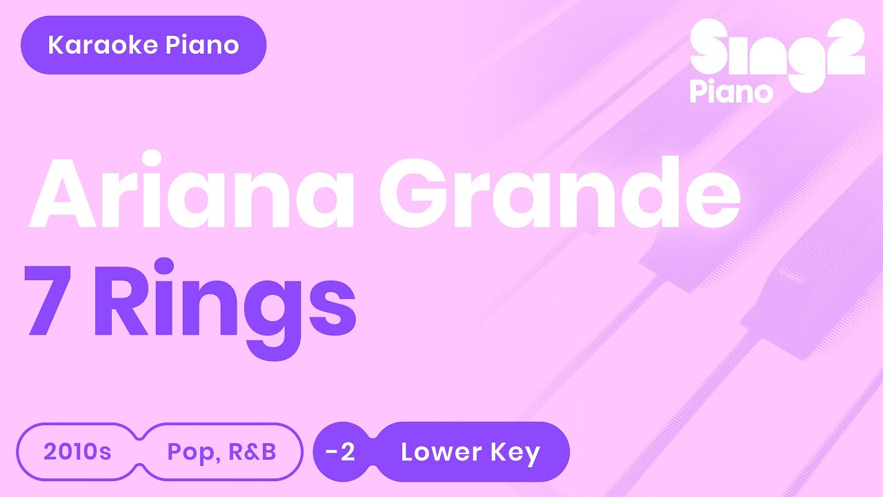 Ariana Grande - 7 Rings (Karaoke) - YouTube