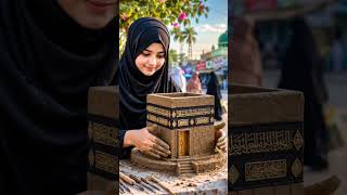 sacred in clay kwaba।kwaba &masjid-al-haram miniature।#shorts #clayart #masjidalharam