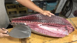 Tuna Cutting Show - How to Cut a Tuna for Sashimi & Sushi