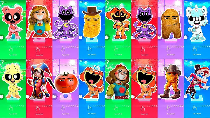 Poppy Play Time 3 VS Gegagedigedagedago VS CatNap VS Miss Delight Animation | Tiles HOP