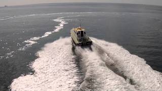 Amazing Drone  video of an Interceptor 38 pilot boat