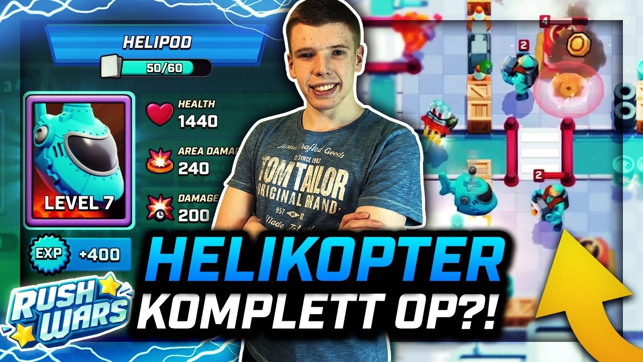 HELIKOPTER KOMPLETT OP IN RUSH WARS?! | Nur Lufteinheiten Taktik! | Rush Wars Deutsch