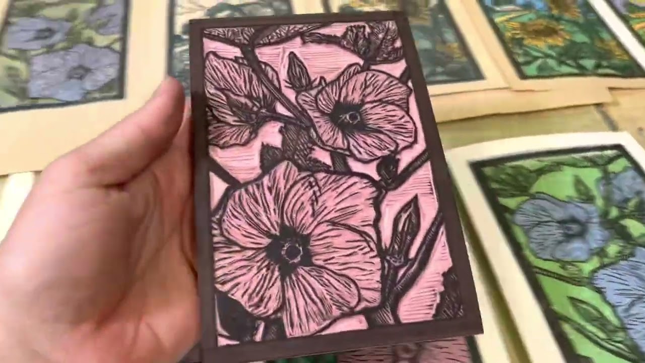 Multi-Color Lino Printing and Block Printing Techniques for