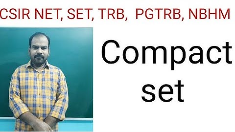 #CSIR_MATHEMATICS| Compact set| CSIR IN TAMIL| NET,SET,TRB,PGTRB,NBHM