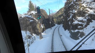 ÖBB #Führerstandsmitfahrt:❄ Winter auf der Arlbergbahn am 01.02.2020 von Bludenz nach Innsbruck