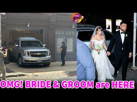 OMG! Travis Kelce & Taylor Swift LOOK INCREDIBLE arrived at MSG for Wedding Rehearsal Dinner