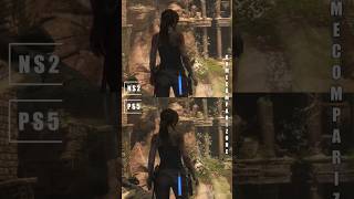 Almost the same? Rise of The Tomb Raider Switch 2 vs PS5 #comparison #shorts @gamecomparizone