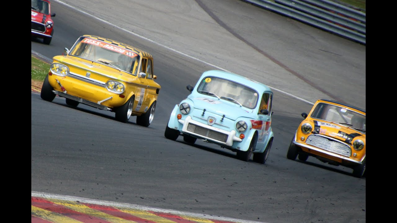 Kampf der Zwerge - Highlights Spa Race Festival 2013 - NSU TT - Fiat Abarth - Mini Cooper