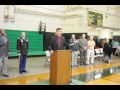 Color guard and National Anthem at veterans ceremony