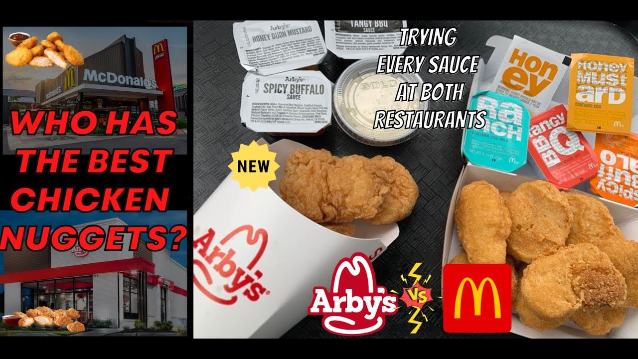 Arby's New Premium Chicken Nuggets vs McDonald's Chicken McNuggets