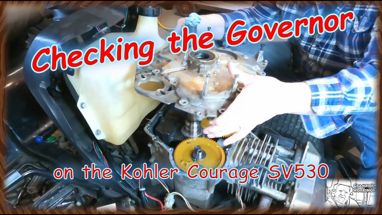 Checking the Governor on a Kohler Courage SV530 - YouTube