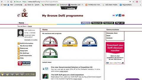 eDofE approval video