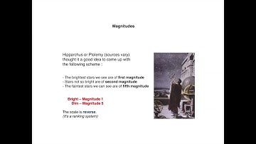 ASTR 503 - Class 4 - Video 2 - Magnitudes