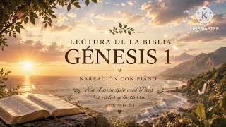 Lectura de la Biblia | Genesis 1: 1-31 | piano y musical. Biblia Audible (NTV)